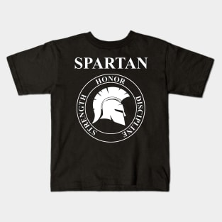 Spartan Warrior Virtues of Sparta Kids T-Shirt